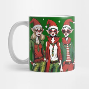 Fashionable Christmas Elves Mug